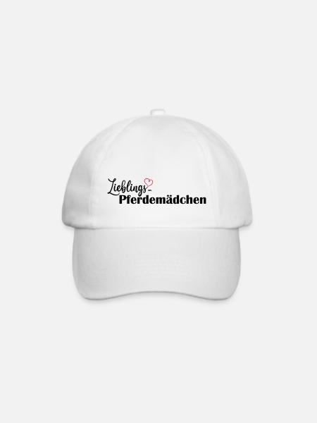 LIeblings Pferdemädchen schwarz - Baseballkappe - Weiß/Weiß