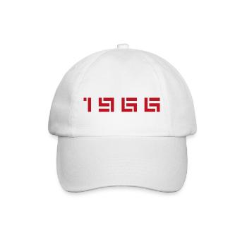 Geburtsjahr Geburtstag Born In - Made in 1966 - Baseballkappe - Weiß/Weiß - Vorne