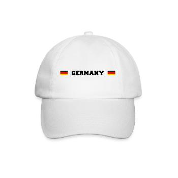 DE Fanshirt - Baseballkappe - Weiß/Weiß - Vorne