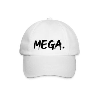 mega - Baseballkappe - Weiß/Weiß - Vorne