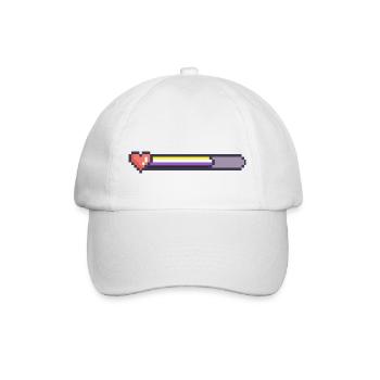 Non binary ladebalken - Baseballkappe - Weiß/Weiß - Vorne