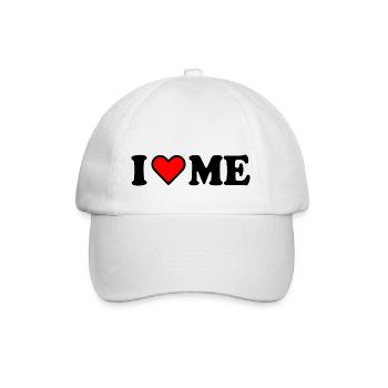 I love me - Baseballkappe - Weiß/Weiß - Vorne