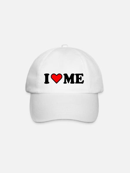 I love me - Baseballkappe - Weiß/Weiß