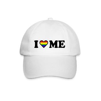 I love me - Baseballkappe - Weiß/Weiß - Vorne