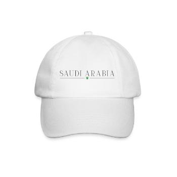 Saudi Arabien - Baseballkappe - Weiß/Weiß - Vorne