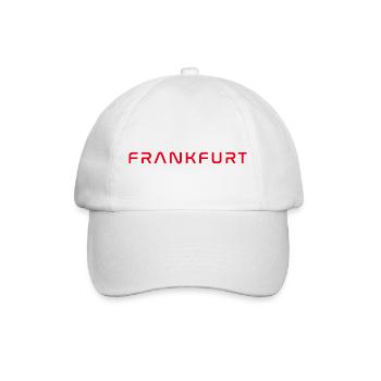 Frankfurt T-Shirt – Skyline Liebe - Baseballkappe - Weiß/Weiß - Vorne