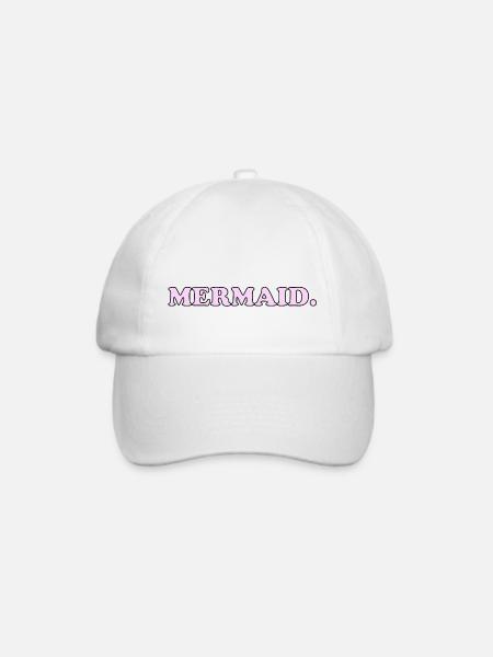 Mermaid - Baseballkappe - Weiß/Weiß
