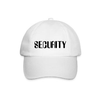 Sicherheit - Security - Baseballkappe - Weiß/Weiß - Vorne
