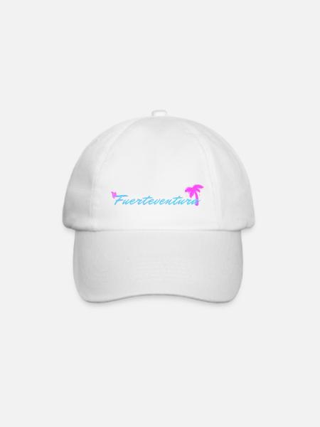 Fuerteventura - Baseballkappe - Weiß/Weiß