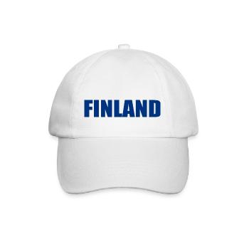 Finnland - Baseballkappe - Weiß/Weiß - Vorne