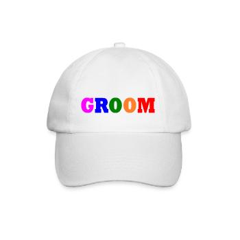 Groom - Baseballkappe - Weiß/Weiß - Vorne