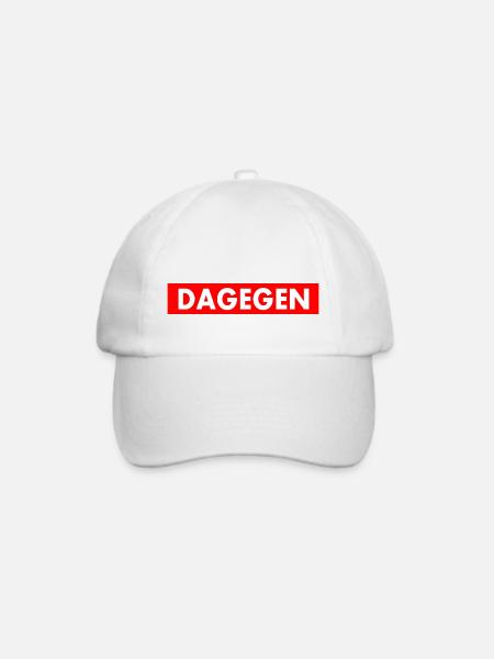 Dagegen - Baseballkappe - Weiß/Weiß