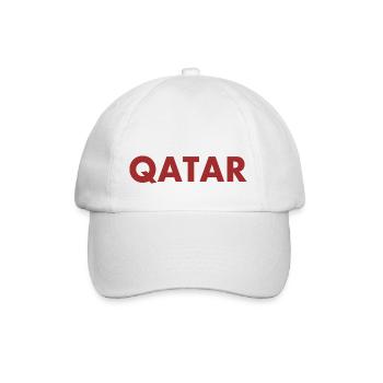 Qatar - Baseballkappe - Weiß/Weiß - Vorne