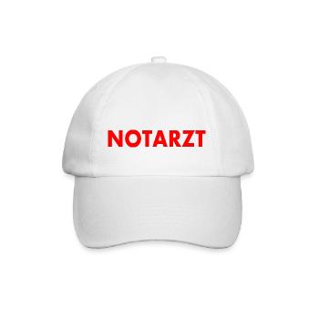 Notarzt - Baseballkappe - Weiß/Weiß - Vorne