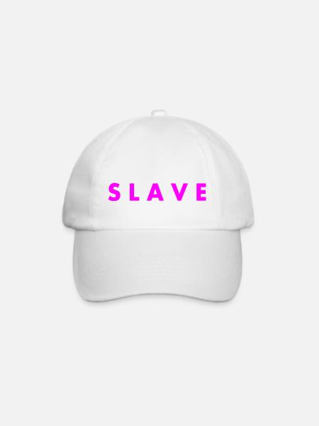Slave - Baseballkappe - Weiß/Weiß