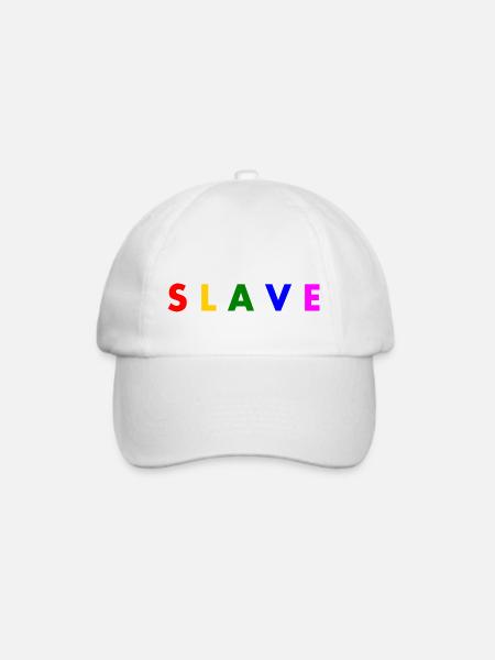 Slave - Baseballkappe - Weiß/Weiß