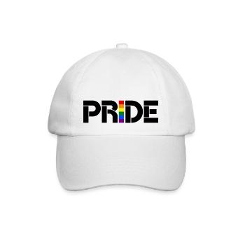 Rainbow Pride! LGBT lesbian gay bisexual transgend - Baseballkappe - Weiß/Weiß - Vorne