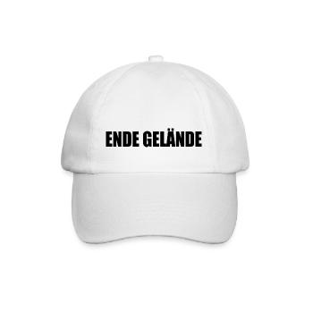 Ende gelände - Baseballkappe - Weiß/Weiß - Vorne