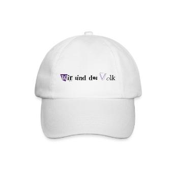 Wir sind das Volk - Baseballkappe - Weiß/Weiß - Vorne