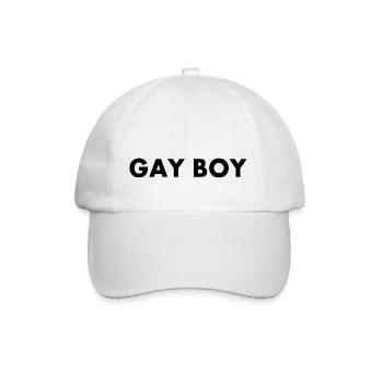 Gay boy - Baseballkappe - Weiß/Weiß - Vorne