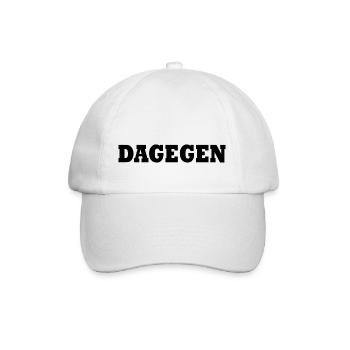 Dagegen - Baseballkappe - Weiß/Weiß - Vorne