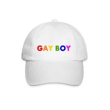 Gay boy - Baseballkappe - Weiß/Weiß - Vorne