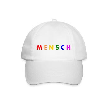 Mensch - Baseballkappe - Weiß/Weiß - Vorne