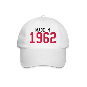 1962 - Baseballkappe - Weiß/Weiß - Vorne