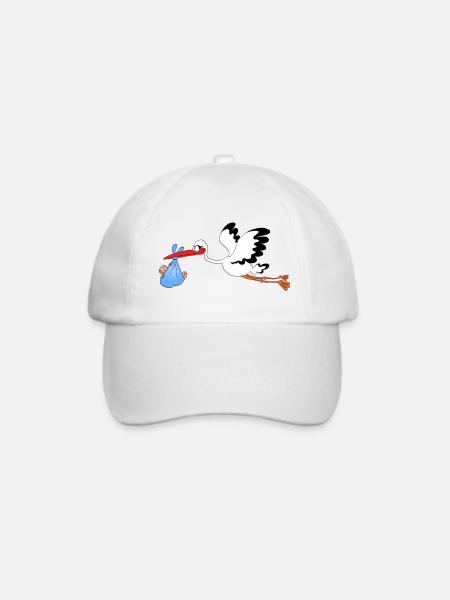 Storch - Baseballkappe - Weiß/Weiß
