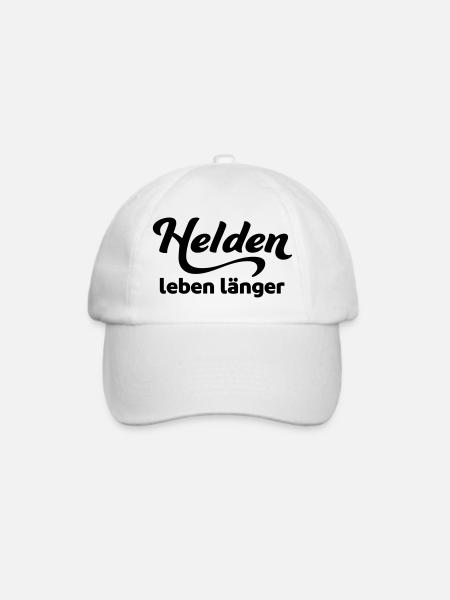 helden - Baseballkappe - Weiß/Weiß