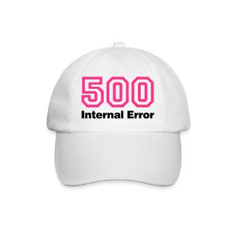 Error 500 Internal Error - Baseballkappe - Weiß/Weiß - Vorne
