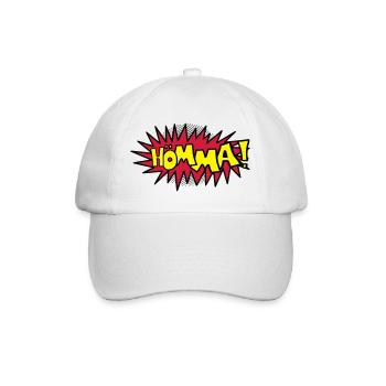Comic Hömma - Baseballkappe - Weiß/Weiß - Vorne
