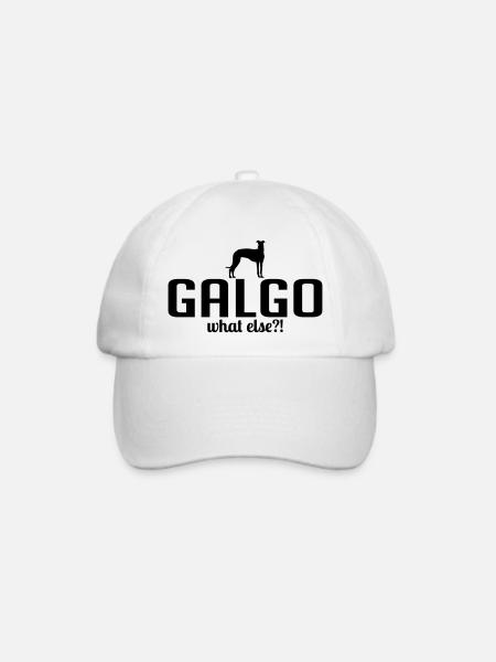 GALGO what else Hundespruch Hunde Spruch Wilsigns - Baseballkappe - Weiß/Weiß