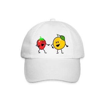 fruit salad one - Baseballkappe - Weiß/Weiß - Vorne