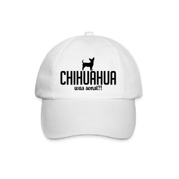 CHIHUAHUA was sonst - Baseballkappe - Weiß/Weiß - Vorne