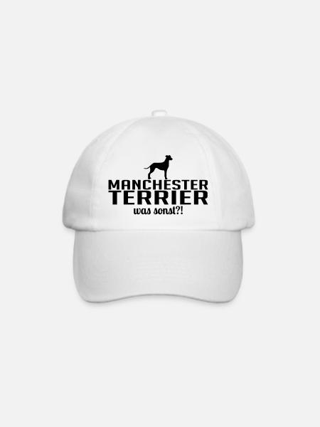 MANCHESTER TERRIER was sonst - Baseballkappe - Weiß/Weiß