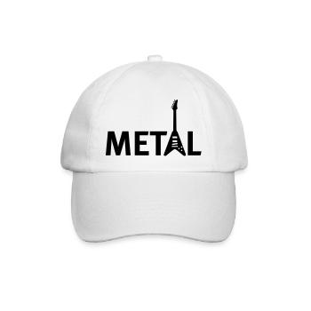 metallic - Baseballkappe - Weiß/Weiß - Vorne