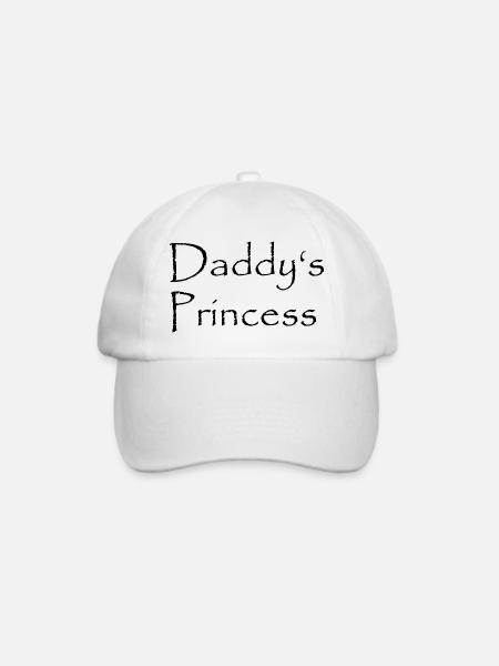Daddys Princess - Baseballkappe - Weiß/Weiß