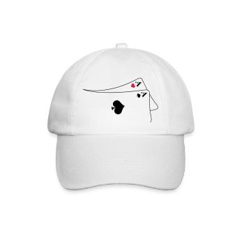 Pocket Aces - Baseballkappe - Weiß/Weiß - Vorne
