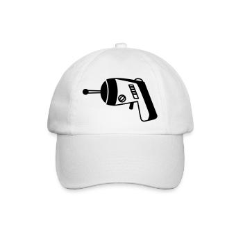 Phaser Pistole Weltall – Geek & Sci-Fi T-Shirt - Baseballkappe - Weiß/Weiß - Vorne