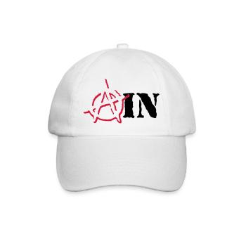 Anarchy Ain - Baseballkappe - Weiß/Weiß - Vorne