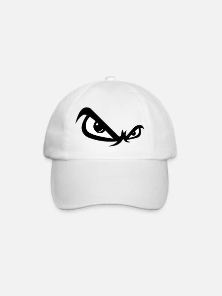 Böse Blick - Baseballkappe - Weiß/Weiß