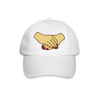 nagellack fingernaegel arme haende ohne koerper ho - Baseballkappe - Weiß/Weiß - Vorne
