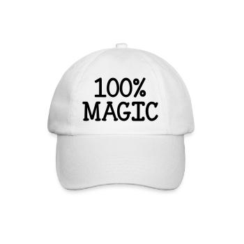 100% Magic - Baseballkappe - Weiß/Weiß - Vorne