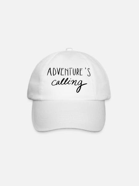 Adventure's calling - Baseballkappe - Weiß/Weiß