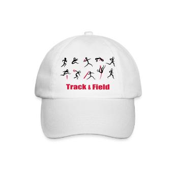 Zehnkampf, Leichtathletik - Baseballkappe - Weiß/Weiß - Vorne