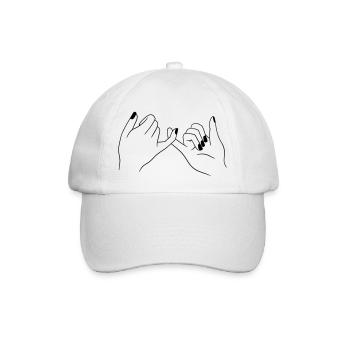 Pinky Promise - Baseballkappe - Weiß/Weiß - Vorne