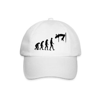 Hochsprung Hochspringer Sport Sportler Spieler - Baseballkappe - Weiß/Weiß - Vorne