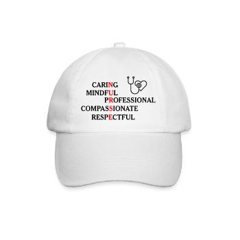 Nurse Doctor Hospital Krankenschwester - Baseballkappe - Weiß/Weiß - Vorne