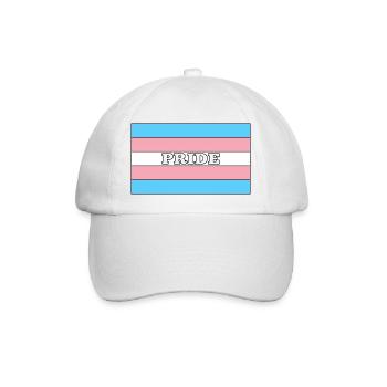 Transgender Symbol Transgender Flagge Trans farben - Baseballkappe - Weiß/Weiß - Vorne